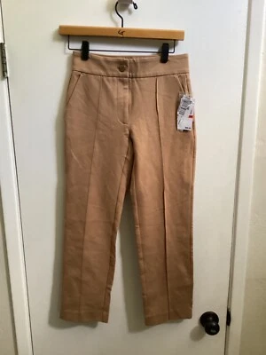 Women NWT "Michael Kors" dark tan stretchy casual pants Size P/XS Reg. $98.00 - Image 1 of 2