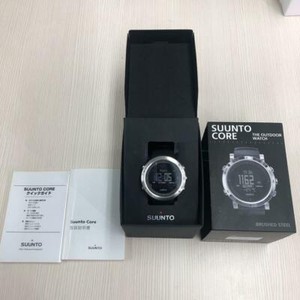 SUUNTO CORE GEBÜRSTETER STAHL SS020339000 Outdoor Uhr gebraucht