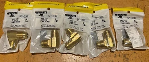 Watts SF-336 Brass 1/2" Flare to Flair Elbow Lot of 5 NOS - Picture 1 of 3