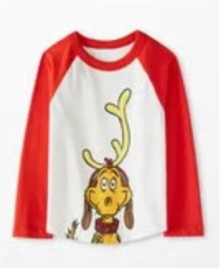 New Hanna Andersson Max Dog Grinch Shirt - size 110 / 5 - Picture 1 of 3