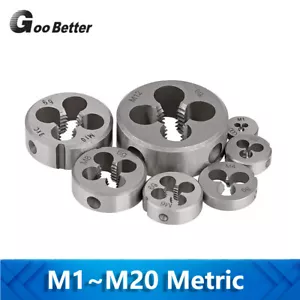 Metric M1-M20 Thread Cutting Die Round Threading Dies M2 M3 M4 M5 M6 M8 M10 M12 - Picture 1 of 10