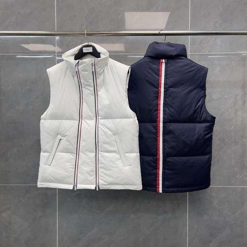 Cardigan donna Thom Browne doppio zip collo alto gilet piumino