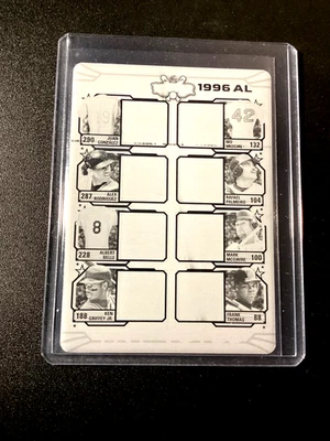 Ken Griffey Jr 1/1 Frank Thomas Mark McGwire 2024 Placa de impresión de madera Rodriguez 1 Foto 1 de 4