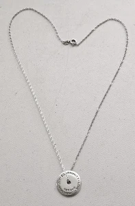 Rara Collana Me & Ro Love Compassion Joy Equanimità Sterling Disc Pendente 18" - Foto 1 di 12