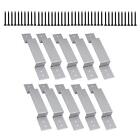 10Pcs Fence Panel Supports Fence Panel Security Brackets For 100Mm Posts