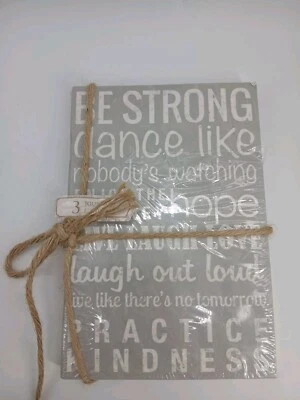 Punch Studio( Pack Of 3) Affirmation Journals Be Strong Practice Kindness Dream - Image 1 of 4
