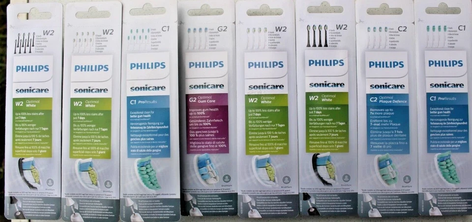 PHILIPS SONICARE REPLACEMENT HEADS GENUINE ORIGINAL PHILIPS IN RETAIL PACKAGING