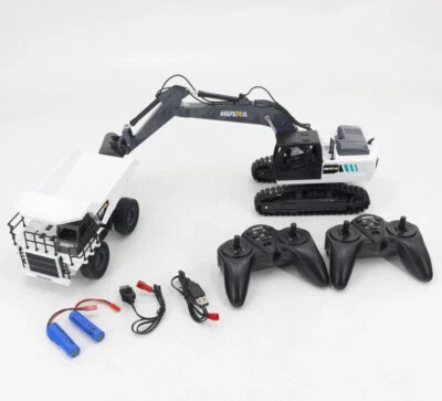 Huina 1559 Set combo RC Escavatore Camion Radiocomandato RC  1:24 - Immagine 1 di 4