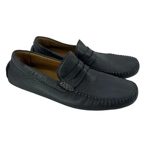 Robert Zur Sven Driving Loafers Glove Leather Dark Gray Mens Size 11 Luxury Shoe - Picture 1 of 13