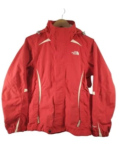 The North Face HYVENT Women Zip up Outdoor Active Hooded Red Jacket Size Small - Picture 1 of 12