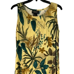 Requirements Womens Maxi Dress Floral Tie Back Rayon Medium - Picture 1 of 8