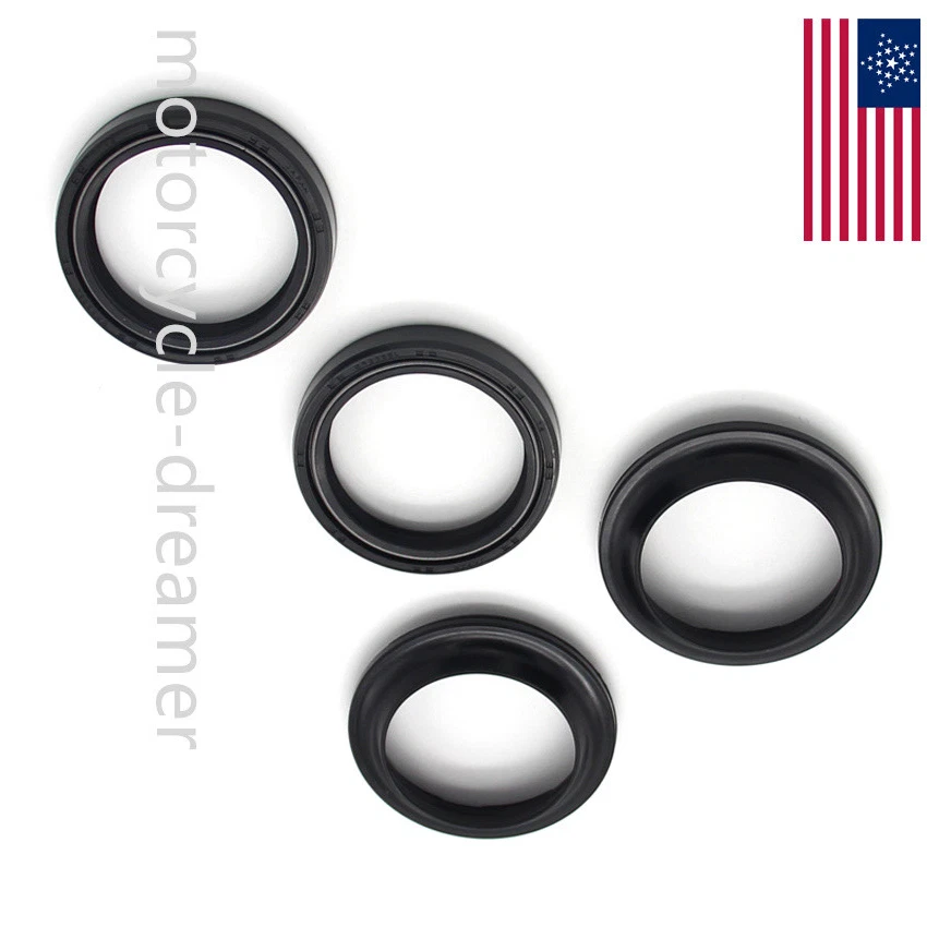 For Kawasaki Fork Dust Wiper Seals Kit VN1600A 2003-2008 ZRX1200R 2001-2006 Foto 1 de 4