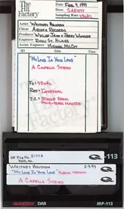 -Original- 1999 -WHITNEY HOUSTON- The HIT FACTORY MASTER Recording DA8 Tape - Bild 1 von 6