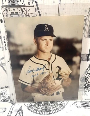 BOBBY SHANTZ 1952 AUTOGRAFIADO MVP 8x10 béisbol de colección Foto 1 de 2