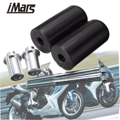 Pair Frame Sliders Protector Crash Mushrooms Bobbin Bungs For Kawasaki Honda  - Image 1 of 4