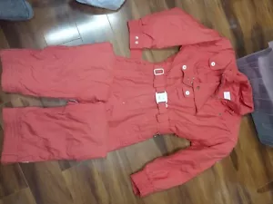 Vintage Bogner Ski Suit Snowsuit - Belted - Red - Made In USA- Size 8 Women's - Picture 1 of 15