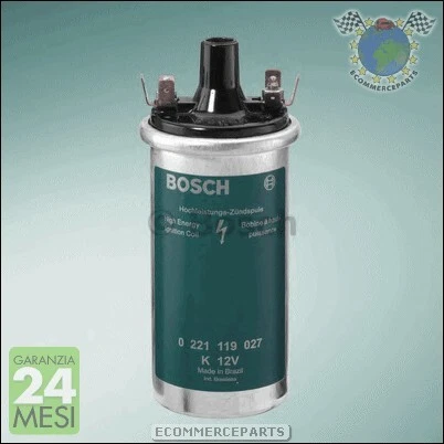 #19027 Bobina Accensione Bosch Per Daf 44 Benzina 1966>1974 - Immagine 1 di 3