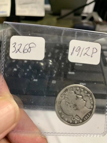 1912 P BARBER QUARTER Cover