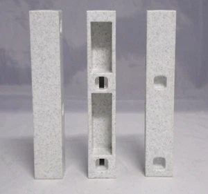 PLAYMOBIL 3 x Verbinder Stütze Pfeiler für Gebäude Dach weiß-grau gesprenkelt #4 - Picture 1 of 1