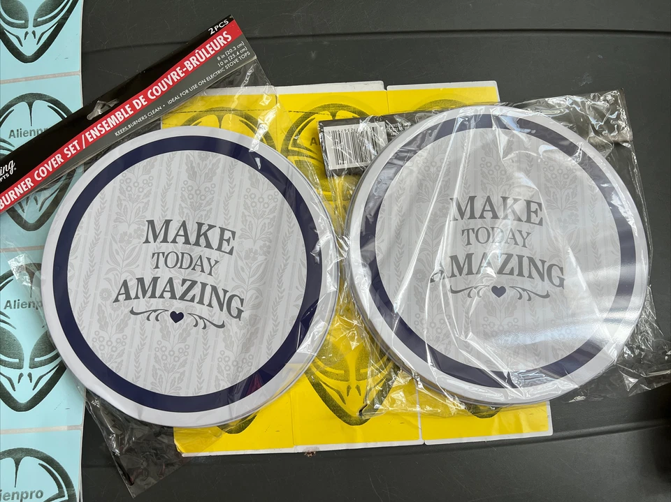 Juego de estufas de metal con cubiertas de quemador variedad de estilos tamaño 10" y 8" hacen que hoy sea increíble Foto 1 de 1