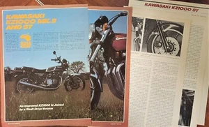 1979 Kawasaki KZ1000 MK II and ST 9p Motorcycle Test print Article - Picture 1 of 1