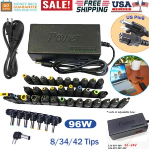8/34 Tips 96W Universal Netzteil Ladegerät für Laptop & Notebook AC/DC Power - Bild 1 von 18