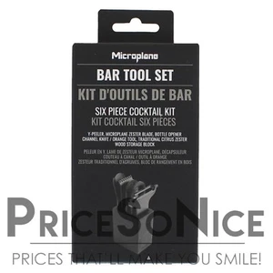 Juego de 6 piezas de herramientas de bar Microplane, negro mate, precio de venta sugerido por el fabricante 110 USD - Imagen 1 de 4