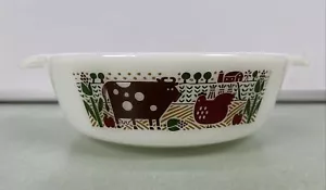 Anchor Hocking Country Love Pan Rodger Johnson 1981 11" piatto casseruola da forno - Foto 1 di 7