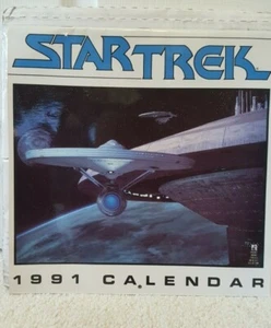 1991 Star Trek Calendar - unused! - TOS - Picture 1 of 2