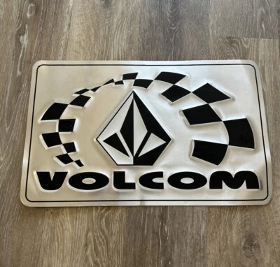NEW VOLCOM AUTHORIZED DEALER VINTAGE 90’S SNOW GOLF MX SURF SKATEBOARD SIGN - Image 1 of 4