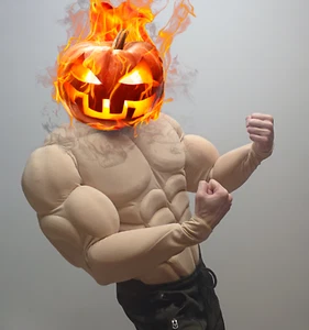 Muscle suit for cosplay halloween batman dragon ball rembo anime beige color - Picture 1 of 8