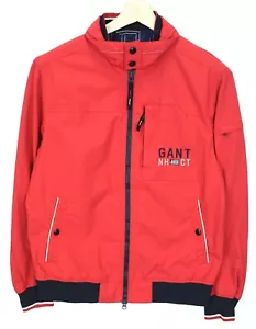 Gant The Rigger Jacke Herren M Leicht Reißverschluss Rot - Bild 1 von 11