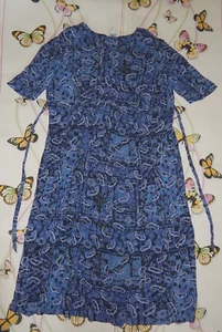 DW-SHOP Viskose- Kleid mit Paisley/Blumenmuster Gr.L - Bild 1 von 2