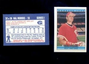1992 Donruss Cracker jack HAL MORRIS Cincinnati Reds Rare Mini Card - Picture 1 of 1