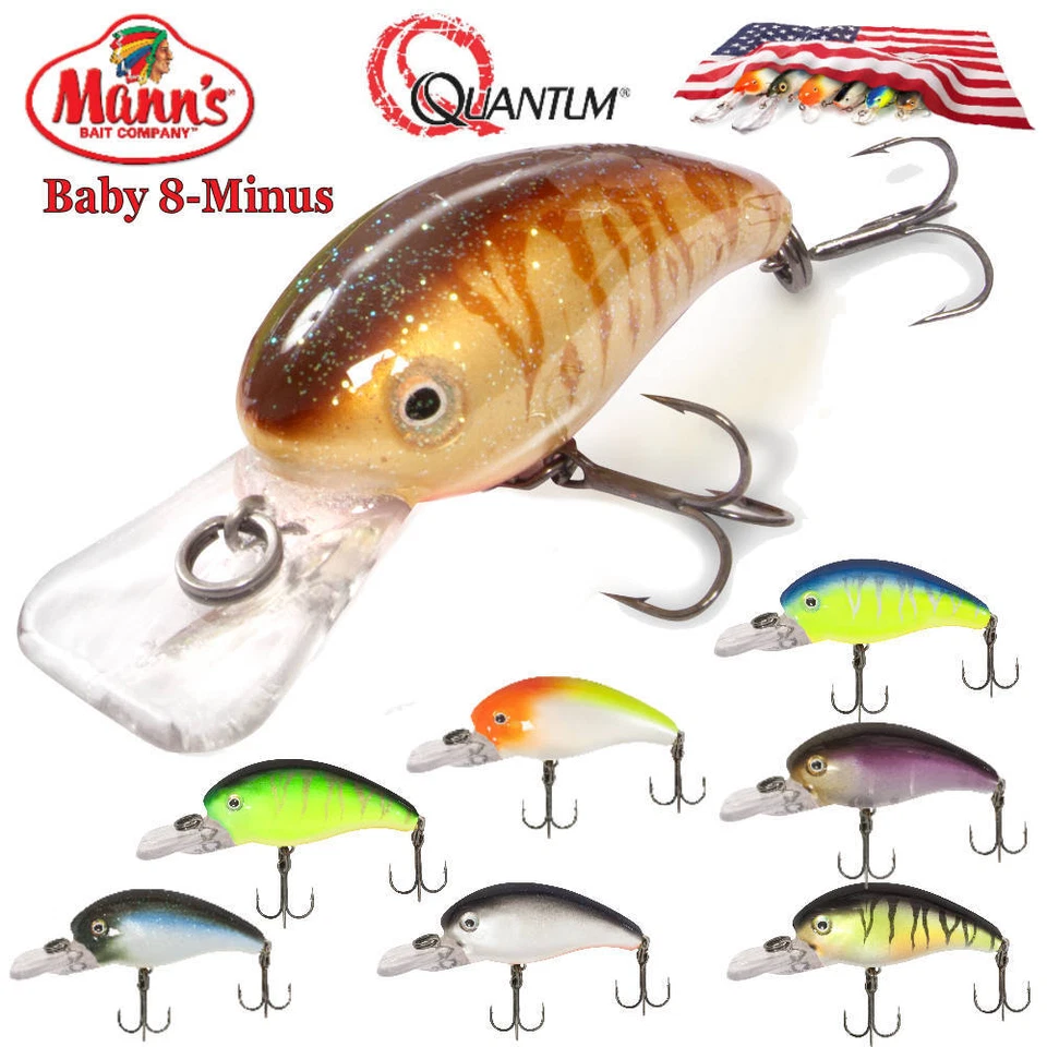 Mann's Baby 8-Minus by Quantum 5,5cm 13g Wobbler Top Köder Farbe zur Auswahl - Bild 1 von 1