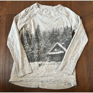 Roots Canada long sleeved cabin print shirt sz 7/8 girls - Picture 1 of 3