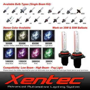 Xentec Xenon Light 35W 55W HID Kit 's Replacement Bulbs H10 H11 9005 9006 5202 - Picture 1 of 12