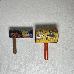 Barrel Style US Metal Toy Mfg Co. Metal Noise Maker New Year Celebrate - Bild 1 von 2