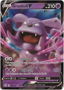 Pokémon Granbull V Ultra Rare Brilliant Stars 057/172 Near Mint English - Picture 1 of 1