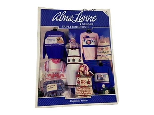 Alma Lynne Borders II Cross Stitch Pattern Booklet Duplicate Stitch Bunny Santa - Picture 1 of 3