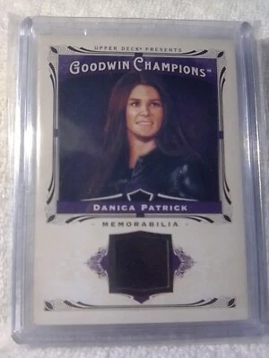 2013 Upper Deck Goodwin Champions Purple Danica Patrick Race Used Memorabilia... - Image 1 of 4