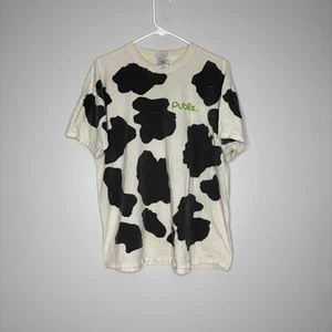 Vintage 90's Publix Grocery Store Cow Print AOP All Over Print T-Shirt XL USA - Bild 1 von 5