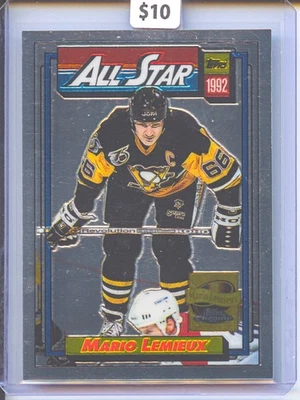 Mario Lemieux 2002 Topps Chrome All-Star Reprint #265 Penguins HOF - Image 1 of 2