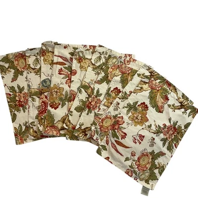 Pottery Barn Placemats Floral Linen Cotton Blend Set of 10 Table Decor - Image 1 of 4