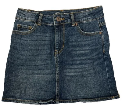 Saia jeans azul Wonder Nation feminina tamanho médio (7/8) - Imagem 1 de 4