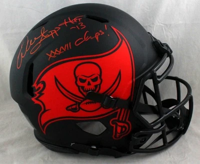 Warren Sapp Signed TB Bucs F/S Eclipse Authentic Helmet w/ 2 insc- Beckett W *R - Image 1 of 4