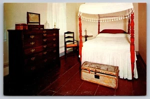 Postal de colección - Dormitorio del cuartel general de Rockingham George Washington NJ - Imagen 1 de 2