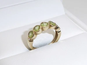 Ring 375 Gold 9K Gelbgold Goldring Peridot Verlobungsring RG 53 - 16,8 mm 9805 - Bild 1 von 7