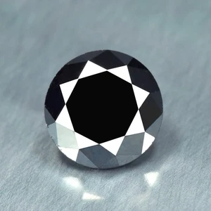 2.00Ct Eye-popping Quality Natural JET BLACK DIAMOND -Very Clean Surface Clarity - Picture 1 of 2