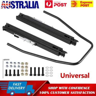 Universal Premium Dual Lock Design Racing Seat Base Slider Rail Bracket Bucket - image 1 of 4